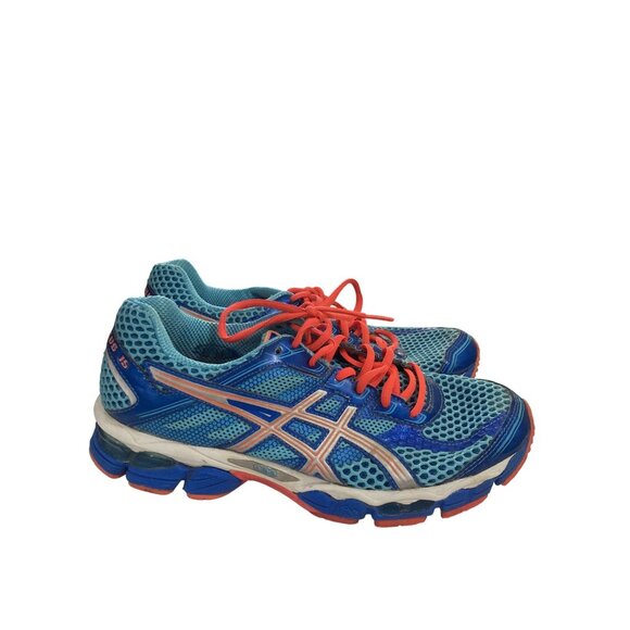 Asics T3C5N Gel-Cumulus 15 Womens Size 9 Blue Orange Mesh Running sneaker Shoes - Picture 5 of 8